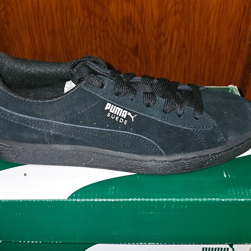 Puma Black Suede Classic Sneakers